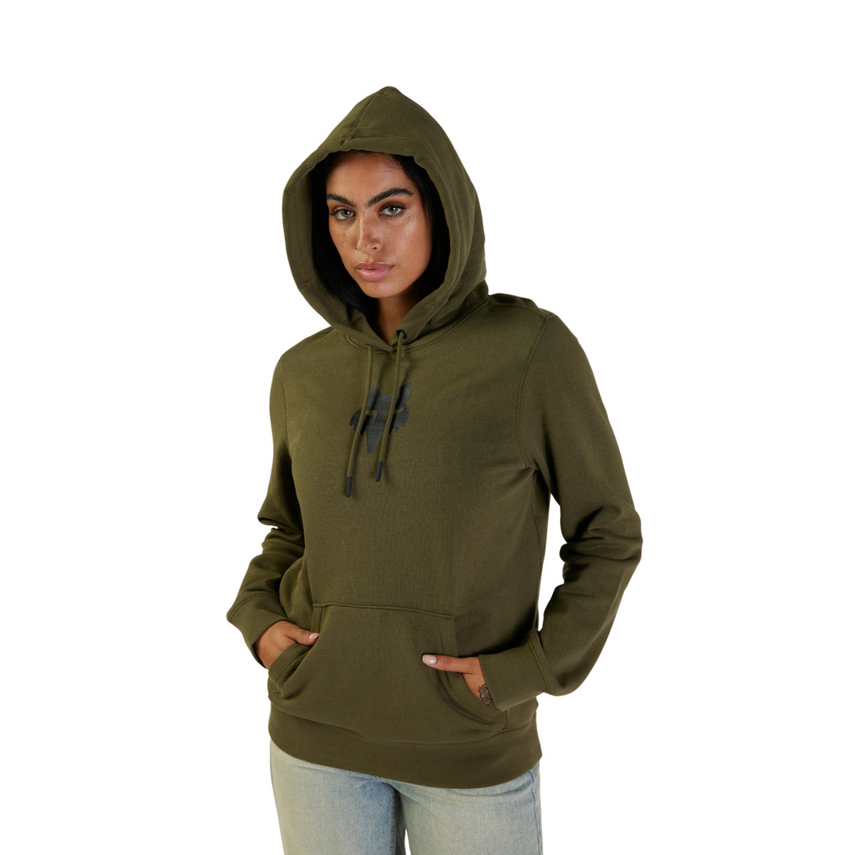 Womens Fox Head Pullover Hoodie