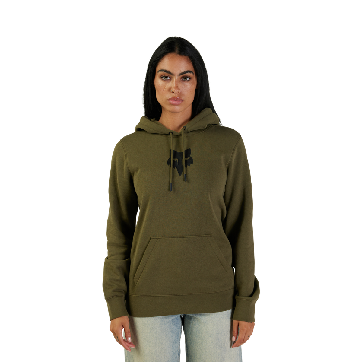 Womens Fox Head Pullover Hoodie